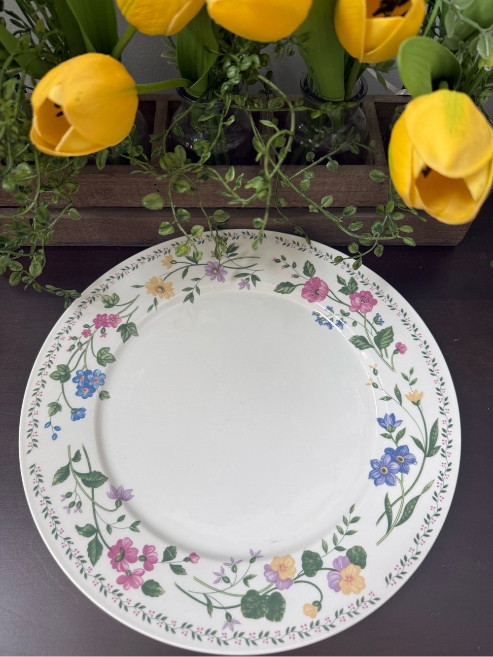 Floral Garden Farberware English Garden 225 ceramic platter
